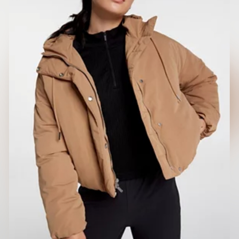 CALIA Women's Nonbaffled Hooded Jacket: TAN BROWN: NEW WITH TAGS: SIZE XXL